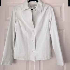 Vintage Genuine Gap Leather White Jacket